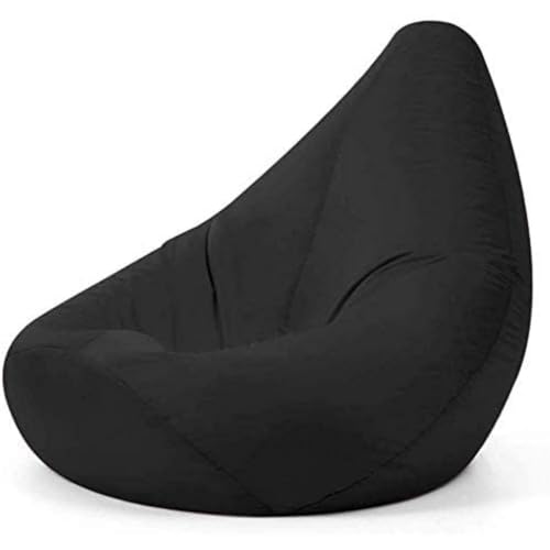 Bean Bag Bazaar Außensitzsack mit Hohem Rückenteil, Schwarz, 87cm x 65cm, Gartensitzsack...*