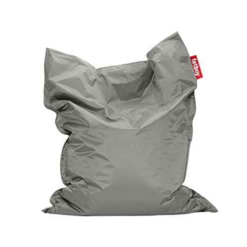 Fatboy® Original Silver Nylon-Sitzsack | Klassischer Indoor Beanbag, Sitzkissen | 180 x 140 cm*