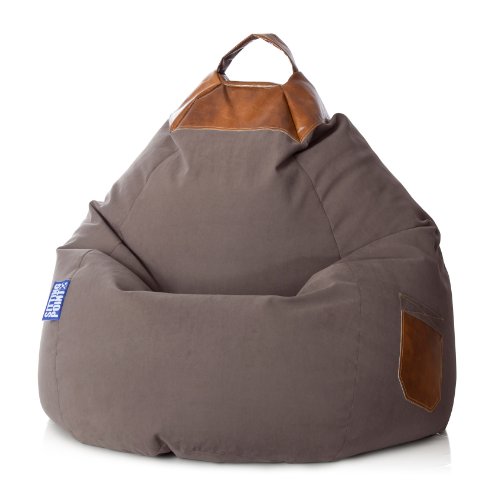 Magma Sitting Point only by BeanBag Jamie XXL Sitzsack, ca. 80x130cm, Canvas-Optik mit Keder und...*